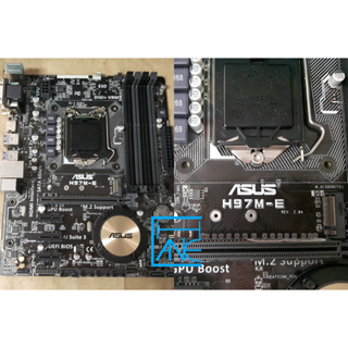 【 大胖電腦 】ASUS 華碩 H97M-E 主機板/附擋板/USB3/1150/M.2/保固30天 直購價1200元