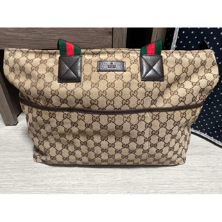 GUCCI 托特包 媽媽包 購物袋 正品 二手