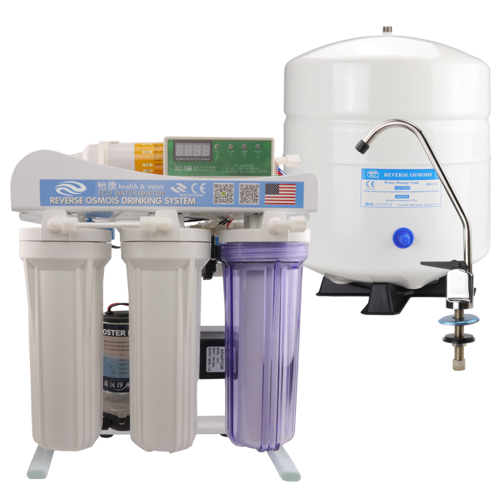 【怡康淨水】微電腦六道櫥下型 RO淨水機(含RO龍頭)-ROAC650-F