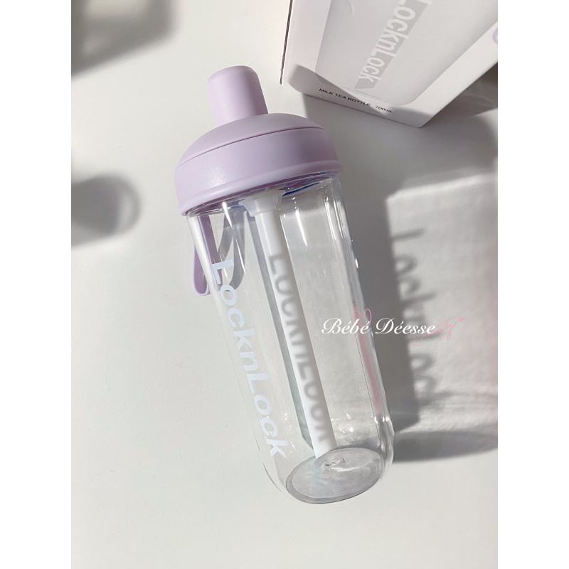 樂扣珍奶杯💜在台現貨 絕美啵啵紫 locklock樂扣樂扣珍奶嚼嚼杯700ml 環保杯粗吸管高顏值水杯奶茶杯tritan