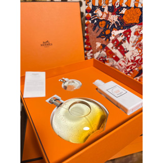 「已售出」HERMES Eau des Merveilles 愛馬仕橘採星光女性淡香水禮盒 （臺灣專櫃購入）