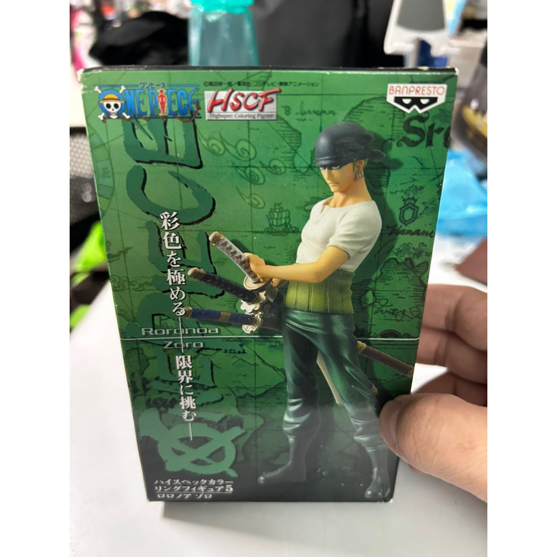 日版 金證 海賊王 超彩色 HSCF 17索隆 Zoro 公仔，全新未拆 老物