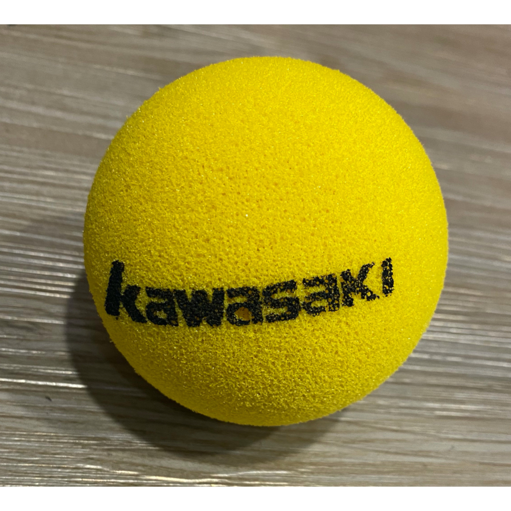 KAWASAKI 泡綿網球 迷你兒童專用網球 海棉球 黃色海棉球☆‧°小荳の窩 °‧~☆