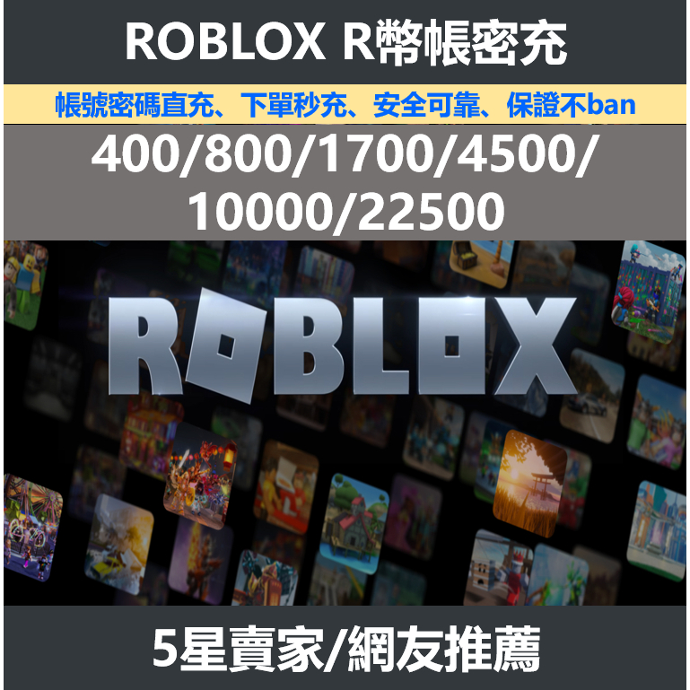 機器磚塊 ROBLOX R幣 帳密直充 保證不Ban 各種遊戲可用 PC遊戲