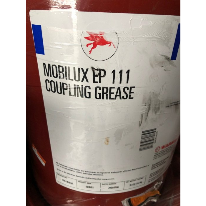 【MOBIL 美孚】Mobilux、EP-111、鋰基耐壓潤滑脂、15 KG/桶裝【軸承、培林-潤滑用】美國進口