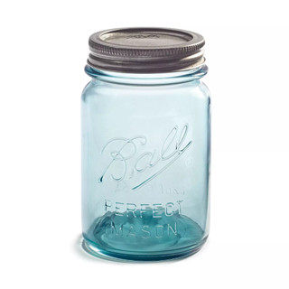 【Must Have 百貨】Ball 梅森罐 16oz 藍色窄口罐 收納 梅森瓶 Mason 罐子沙拉