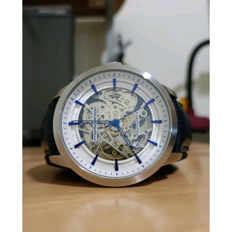 PAGANI DESIGN 文青風藍針機械錶