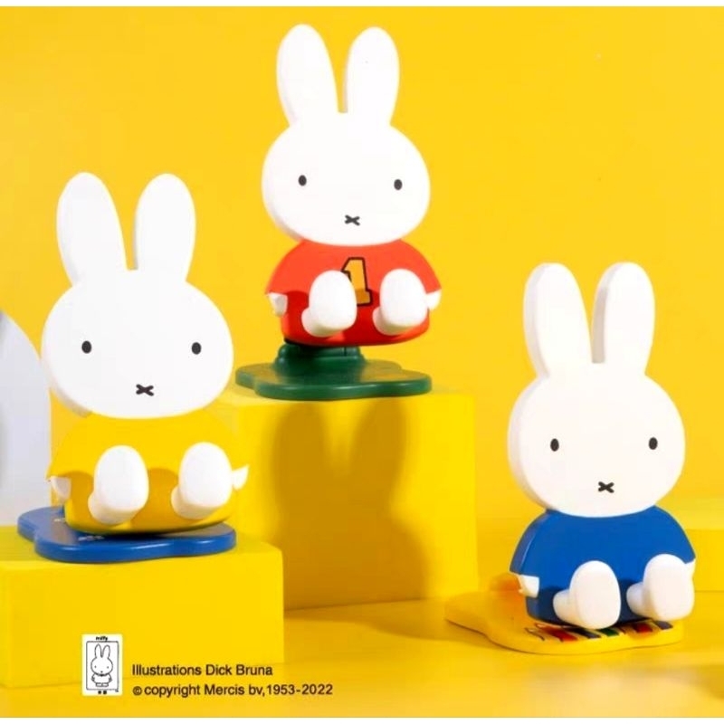 【值得收藏扭蛋商品 】Miffy正版米菲兔盲盒手辦手機支架盲盒可折叠桌面擺件兔子