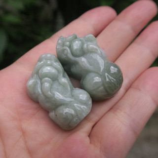 coco緬甸玉 招財貔貅翡翠擺件 翡翠a貨附證書 現貨在臺北市