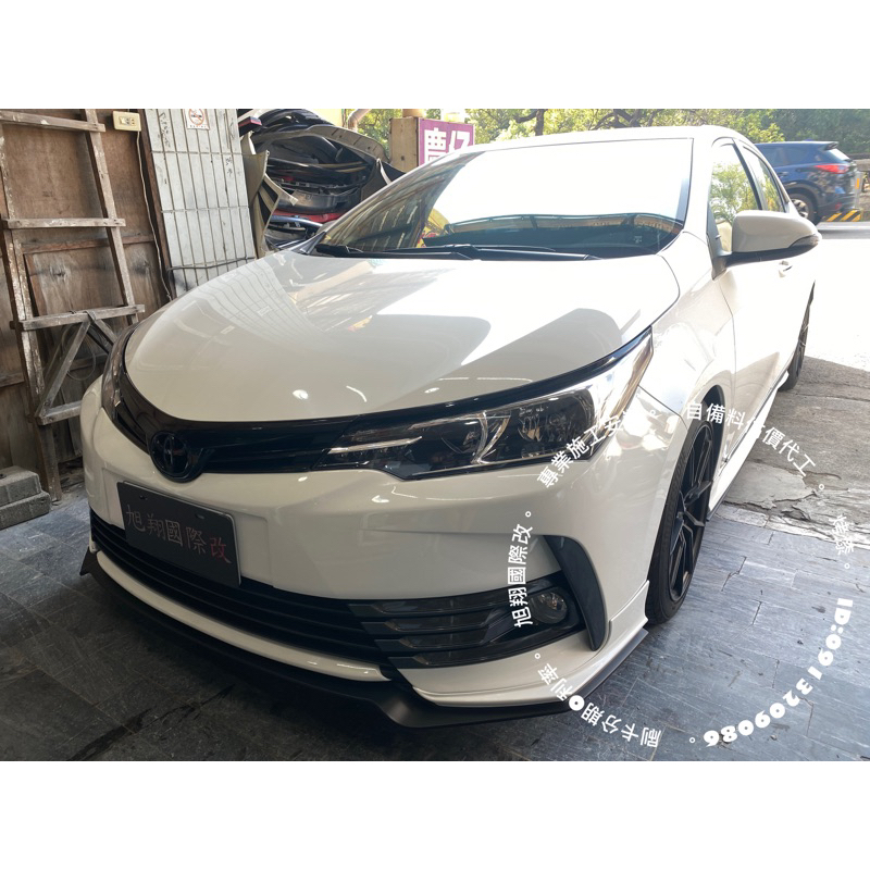 TOYOTA ALTIS11.5 NEW STYLE ABS黑武士水箱罩空力套件2017-2019 (含前標馬克烤漆黑）