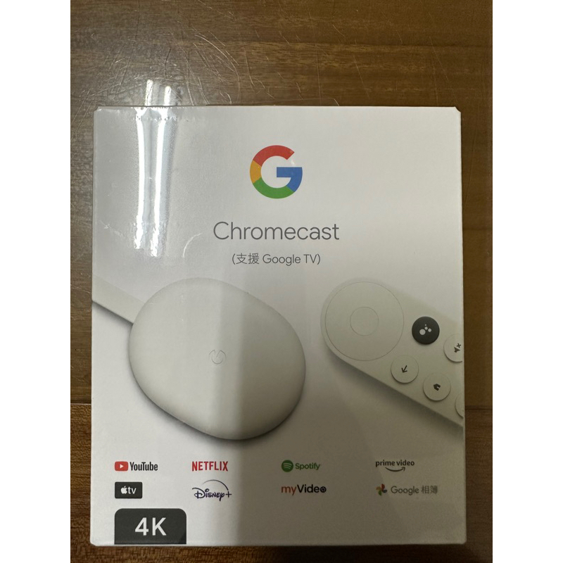 【Google】Chromecast(支援 Google TV 4K)雪花白