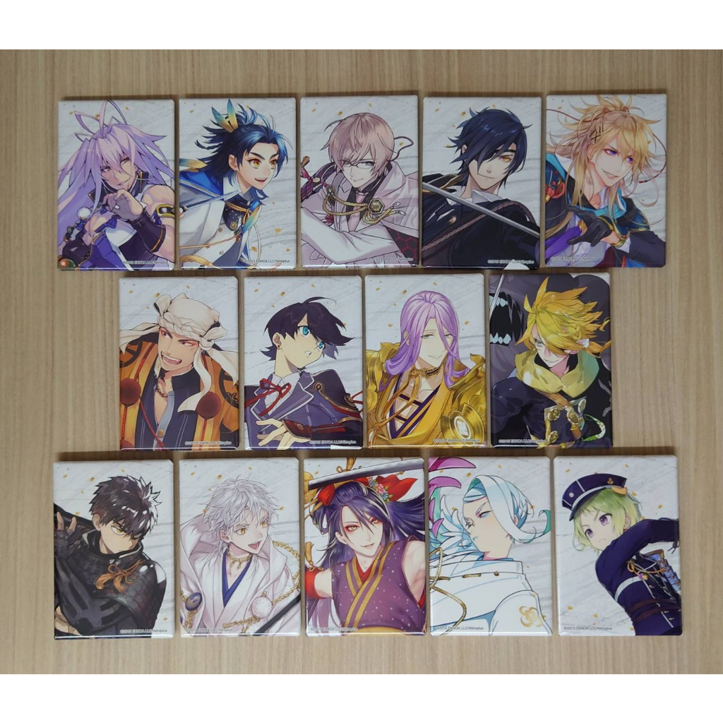 刀劍亂舞 日版 五周年 紀念祝畫 徽章 燭台切光忠 鶴丸國永 村正 太鼓鍾貞宗 蜂須賀虎徹 堀川國廣 獅子王 次郎太刀