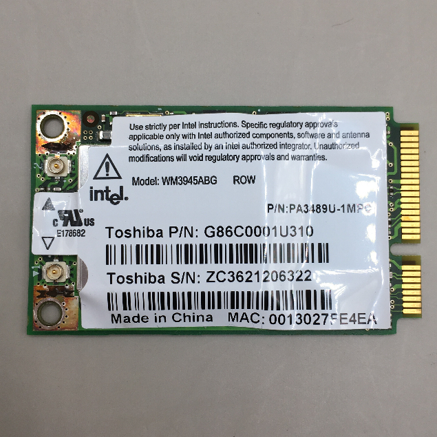 Intel	PRO WM3945ABG ROW/MOW1/MOW2 二手筆電網卡-8