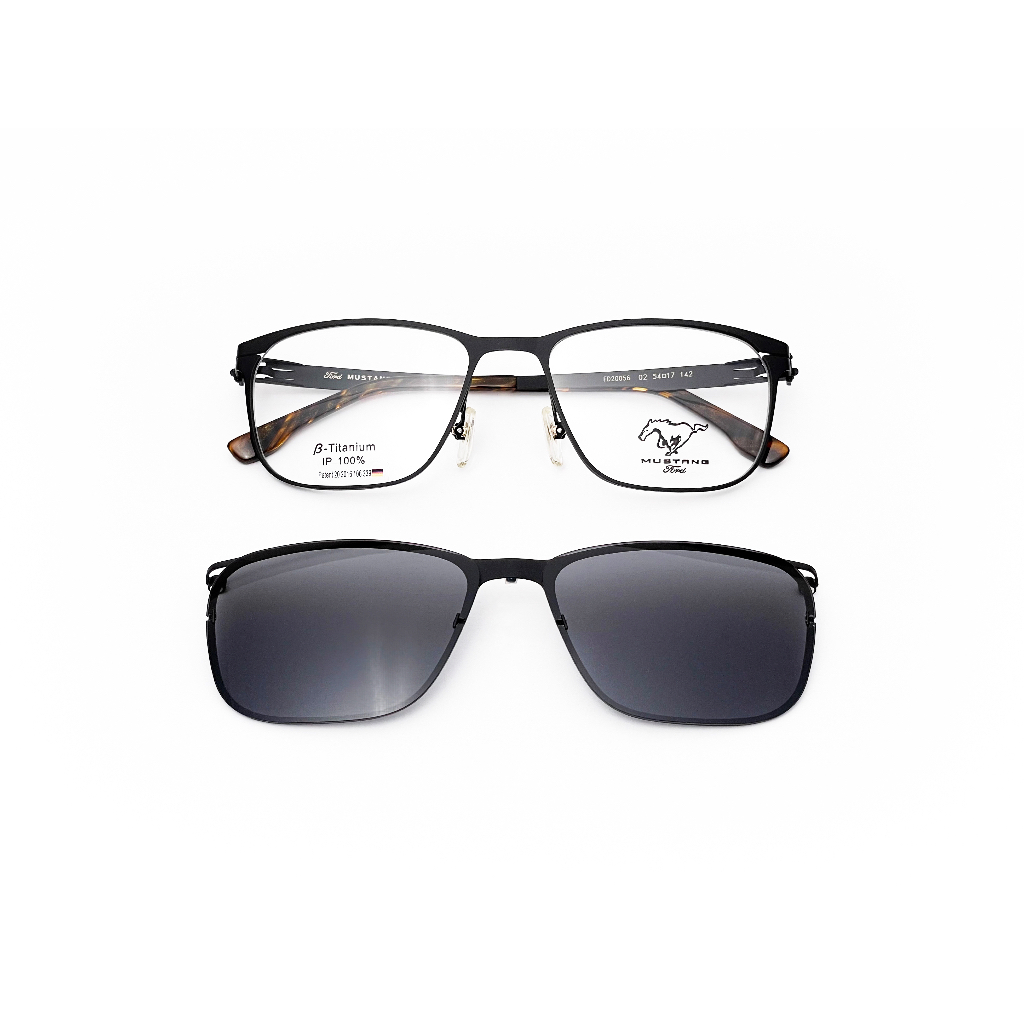 【全新特價】FORD MUSTANG 福特野馬 FD20056 02 吸鐵式墨鏡夾片兩用 太陽眼鏡 鏡框眼鏡 光學鏡架