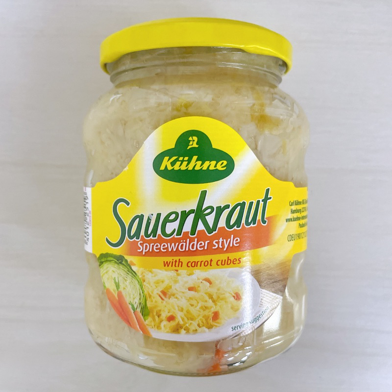 [ 舌尖上的美味 ] Kuhne 冠利 德式酸白菜 德式酸菜 德國酸菜 Sauerkraut 330g/罐 ㊣