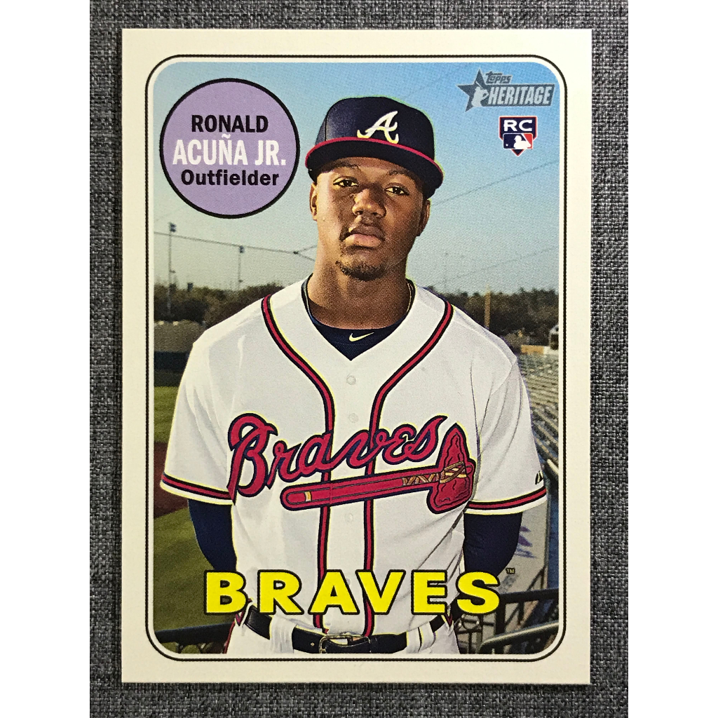 Ronald Acuna Jr. RC 勇士隊新人卡 2018 Topps Heritage #580