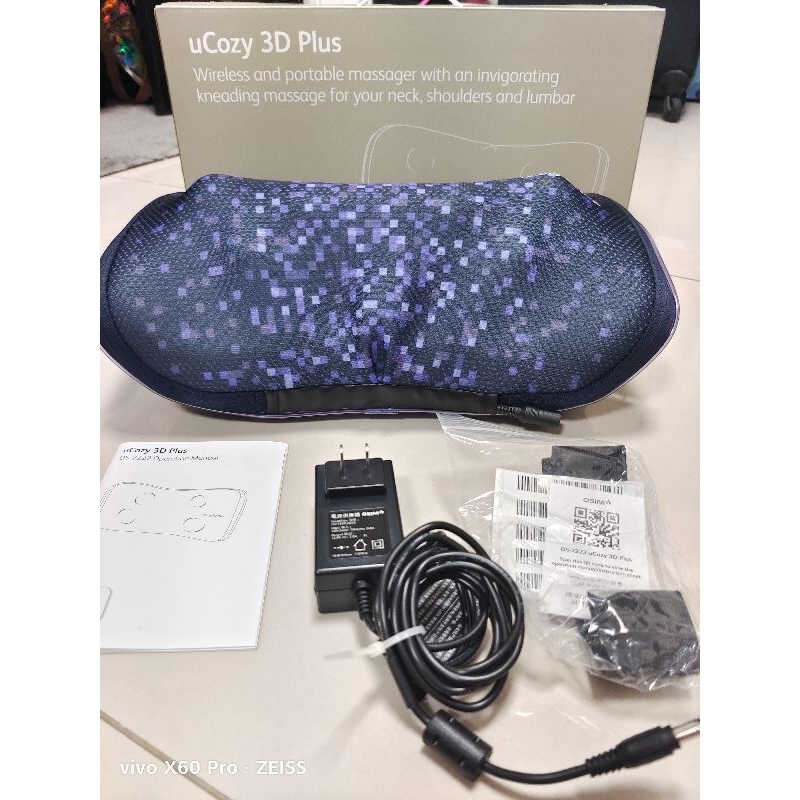 OSIM 無線3D巧摩枕 OS-2222 uCozy 3D Plus(按摩枕/肩頸按摩/3D揉捏/溫熱功能)全新
