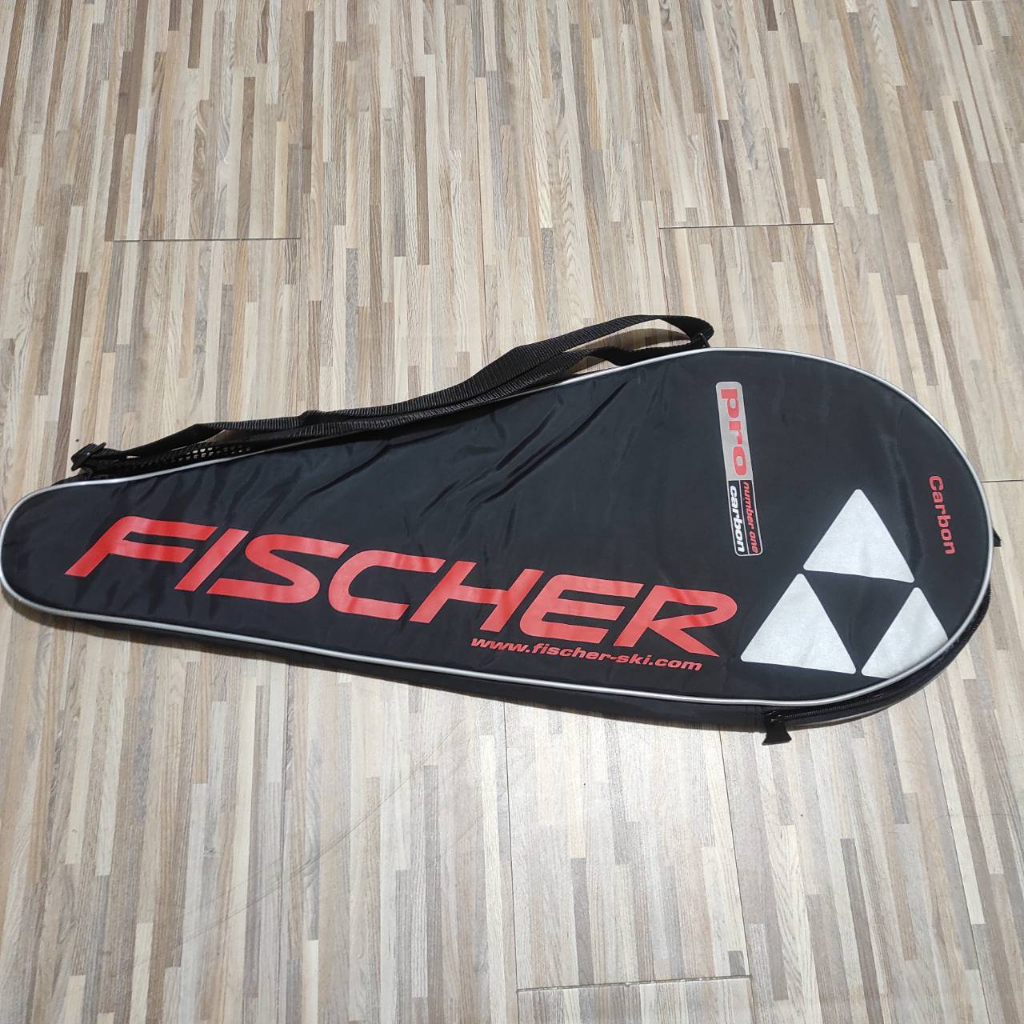 FISCHER Carbon Pro number one 二手 網球拍 拍袋 拍套