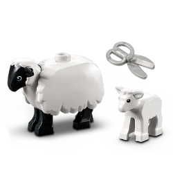 《Brick Factory》 樂高 LEGO 60346 羊 綿羊 小羊 羔羊 黑面羊 笑笑羊 Sheep 動物 農場