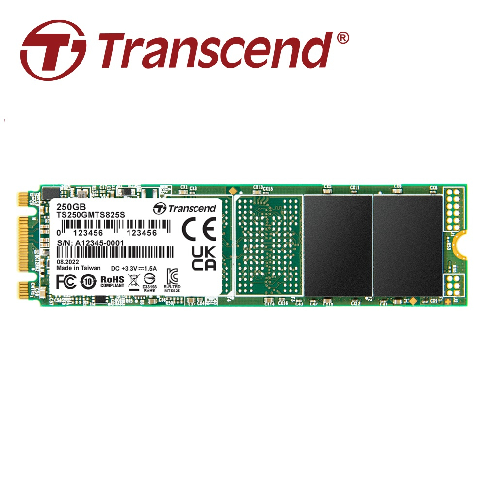 Transcend 創見 MTS825S 250GB M.2 2280 SATA Ⅲ SSD 固態硬碟
