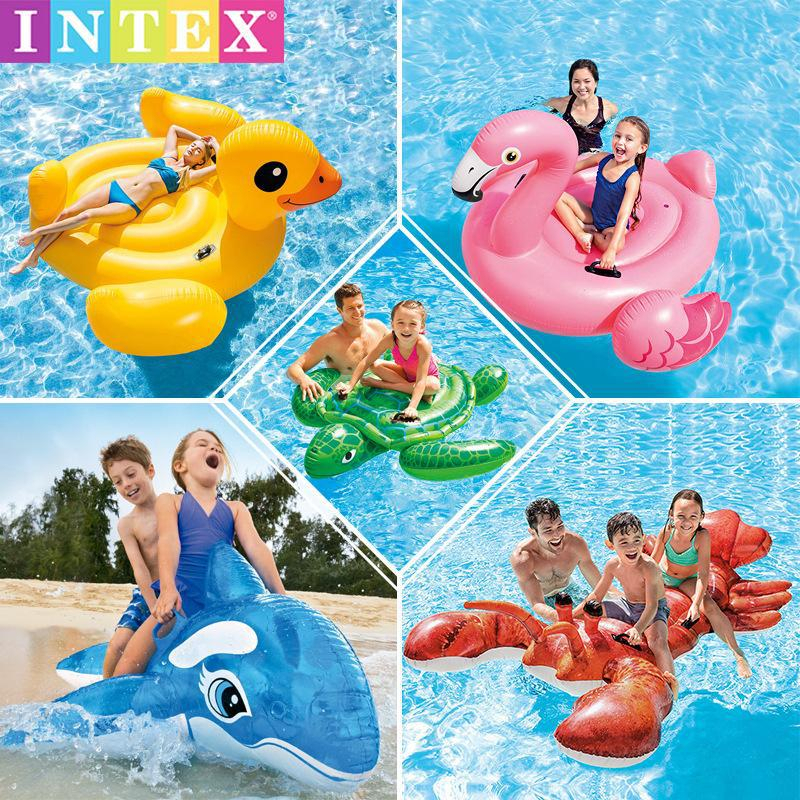 🐬【現貨】 INTEX / Bestway 充氣海豚 泳圈 水上坐騎 玩水游泳圈 充氣艇 充氣浮板 戲水玩具 坐騎 船艦