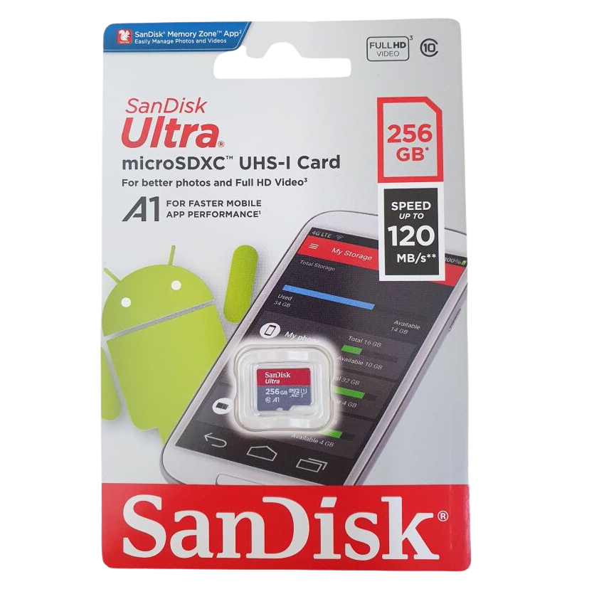 SanDisk Ultra micro SDXC 256G UHS-I  A1 120M 記憶卡