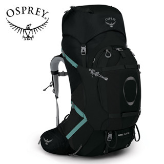 【Osprey 美國】Ariel Plus 60 重裝登山背包 女款 黑色｜健行背包 自助旅行 徒步旅行後背包