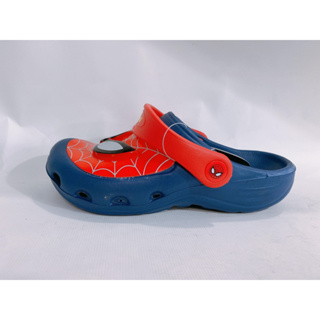 北台灣大聯盟 MARVEL 蜘蛛人 童鞋眼睛閃燈輕量防水布希鞋 09502-紅/藍 超低直購價299元