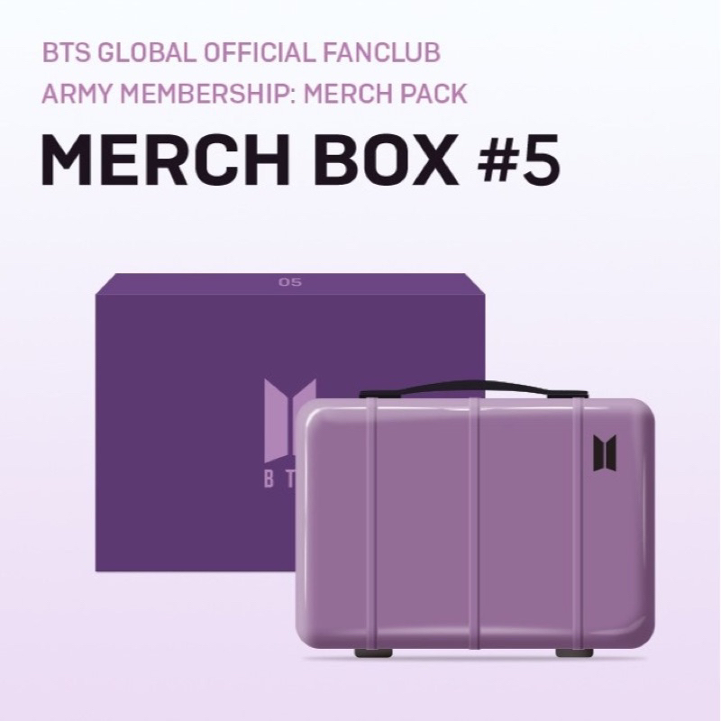 BTS Merch 高級會員禮 box 5 行李箱不含卡及磁鐵