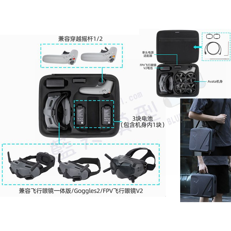 DJI AVATA 進階套裝 探索 智選 套裝 Goggles2 V2 3電 通用 收納包 背包 手提包 置物 保護