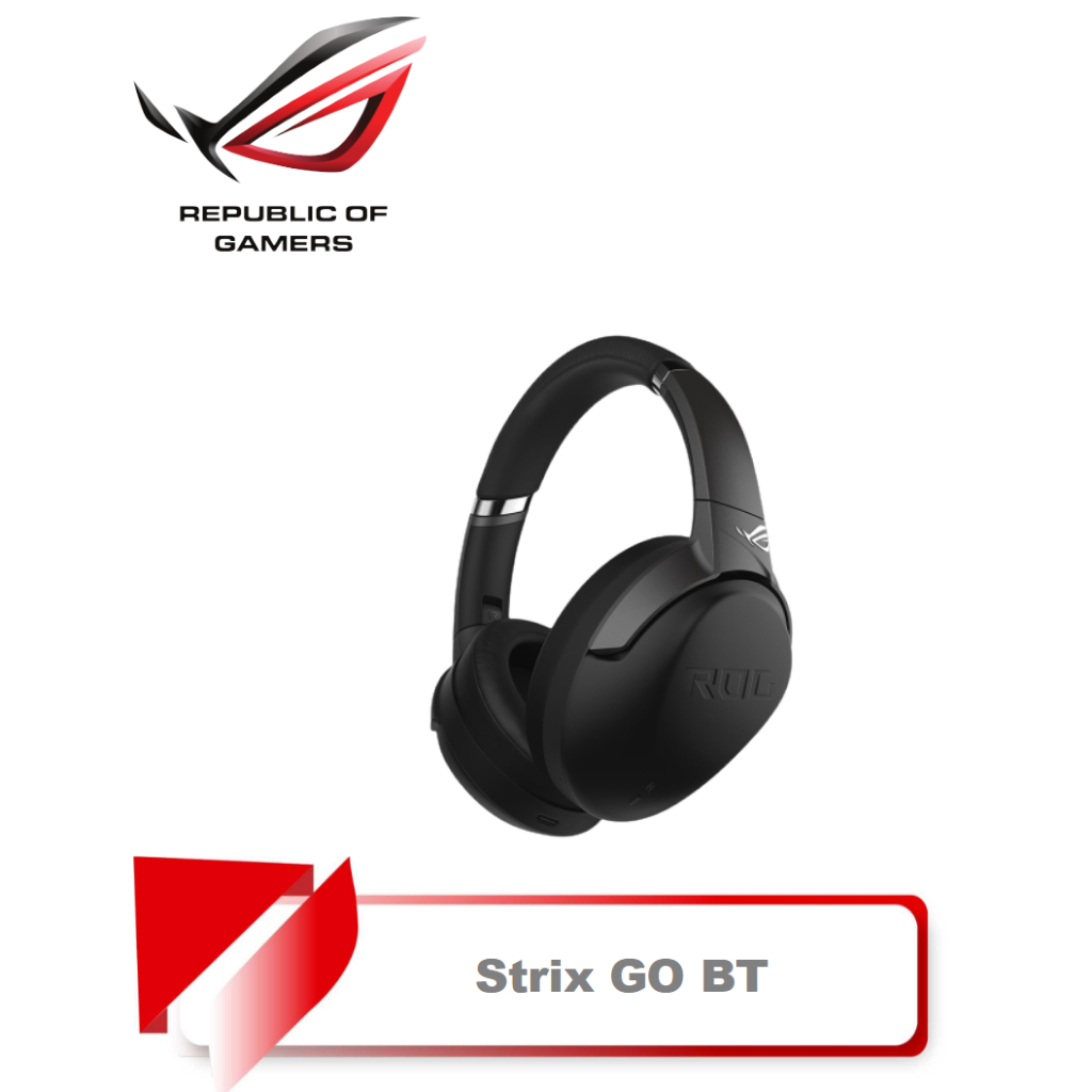 【TN STAR】ROG STRIX GO BT 耳罩式耳機 藍牙無線/主動降噪 (ANC)/ASUS AI 降噪