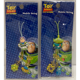 【卡漫精品館】Disney 迪士尼【Toy Story 巴斯光年&三眼外星人】二款手機吊飾 全新逸品