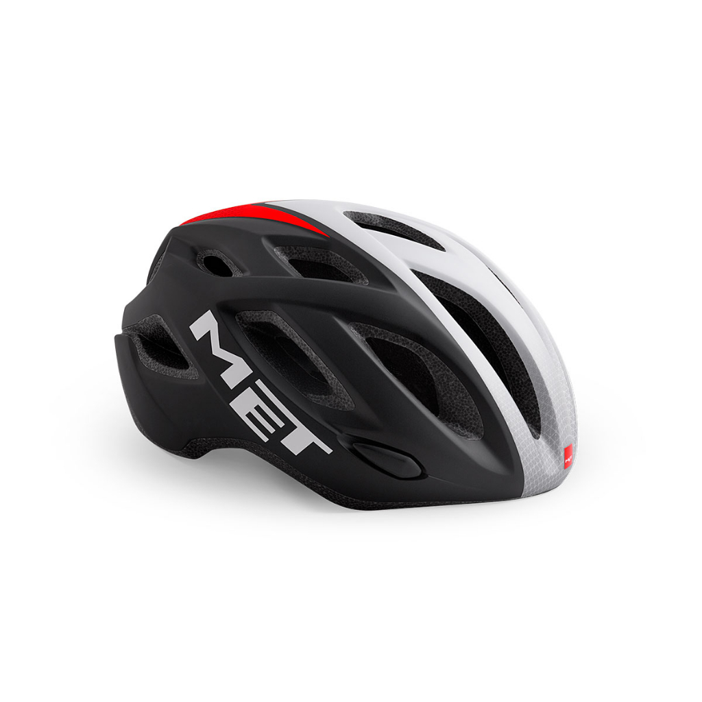 MET IDOLO 大頭圍自行車安全帽『消光 黑白紅』高CP值 亞洲大尺碼 警示燈 通風 安全帽