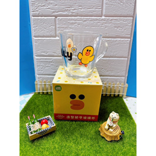 《現貨免運出清優惠》Line friends 莎莉 造型把手玻璃杯 馬克杯 生日禮物 情人節禮物 交換禮物 聖誕禮物