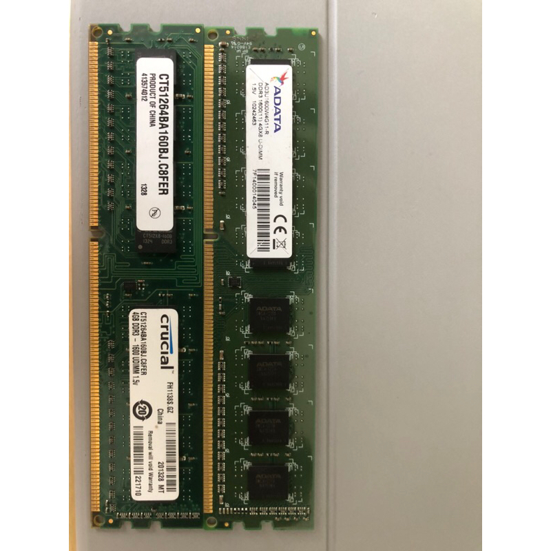 DDR3 4G &amp; 微星顯示卡