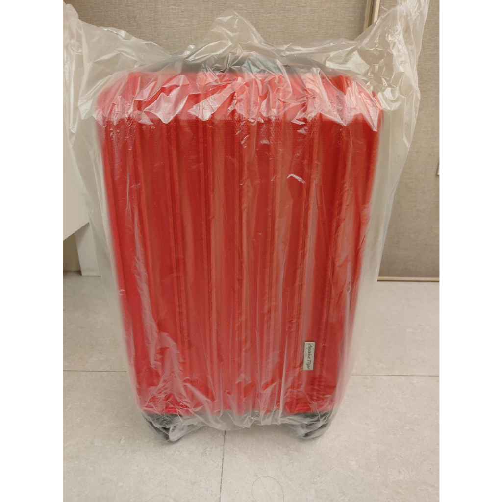 【America Tiger】探索行旅20吋耐磨防刮飛機輪行李箱 胭脂紅 20吋行李箱