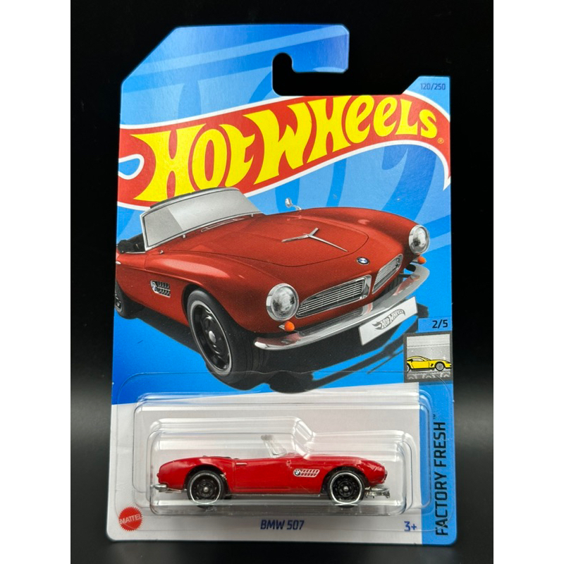 78車庫｜1/64 Hot Wheels 風火輪｜BMW 507 紅色