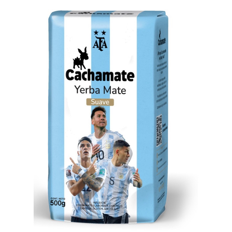 阿根廷馬黛茶梅西專屬Cachamate原味瑪黛茶500g