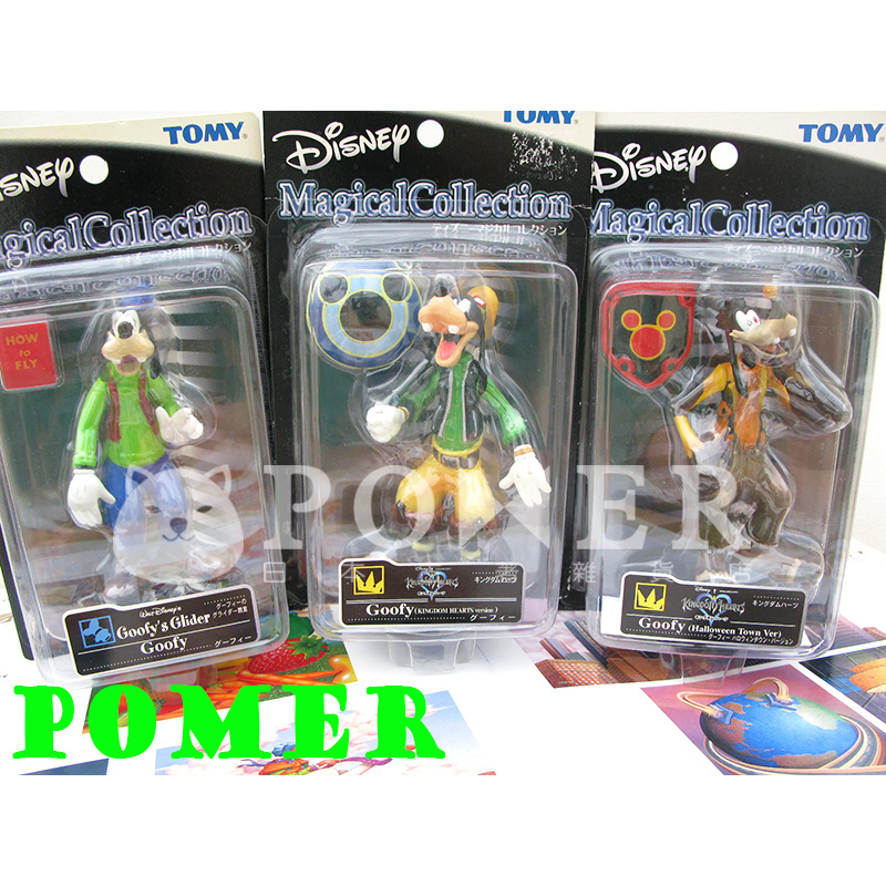 ☆POMER☆日本 迪士尼 絕版正品 TOMY Magical collection 高飛狗 王國之心 立體公仔 吊卡