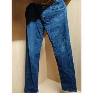 TRUSSARDI jeans logo 鉚釘徽章古著牛仔褲