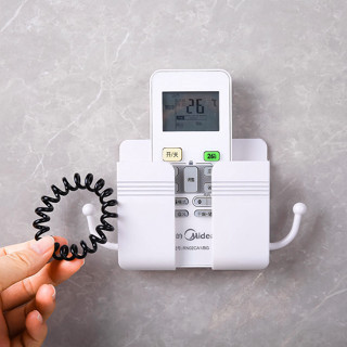 臺灣現貨🏆Ins 壁掛收納架 遙控器收納架 手機充電掛架 控器收納盒 壁掛式收納盒 掛壁置物架 客廳壁掛 遙控器收納盒