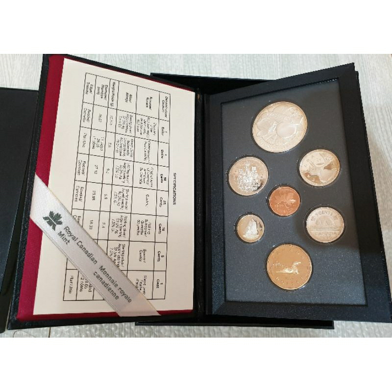 1996年 加拿大套幣 含5枚925銀幣 盒證皆在 特殊設計