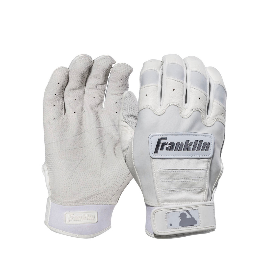 棒球世界 全新Franklin 富蘭克林 CFX PRO 羊皮 打擊手套白色特價一雙