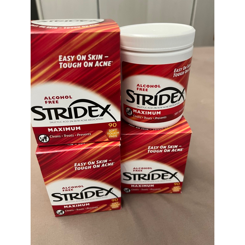 iherb現貨:: Stridex 無酒精水楊酸2%棉片 90片