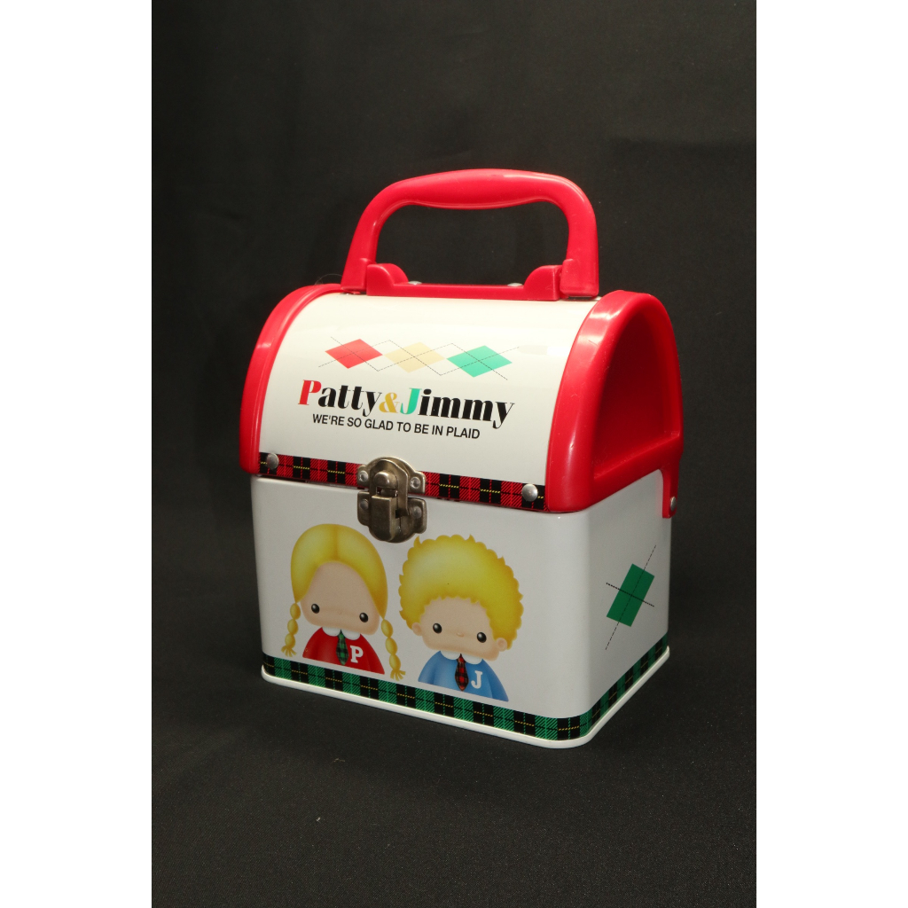 sanrio Patty &amp; Jimmy 1998年出品 鐵提盒