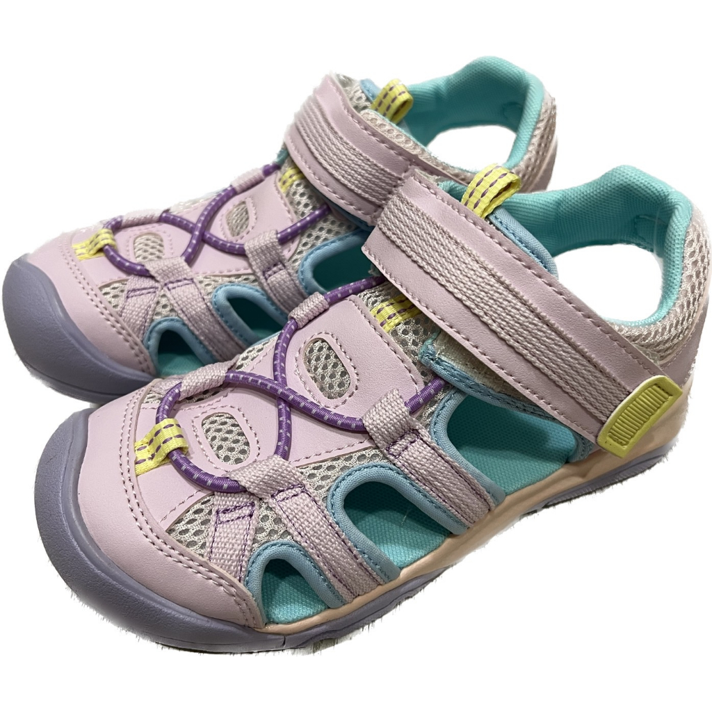 (2024/01現貨)日本MoonStar-護趾涼鞋(中童段15~20號)-粉紫色