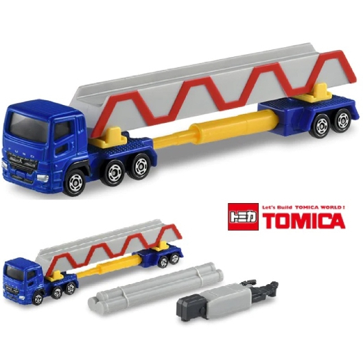 【美國媽咪】TOMICA  No.140 三菱FUSO Super great pole 聯結車 長車 多美小汽車