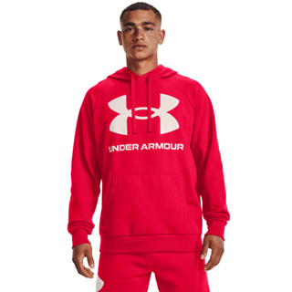 【UNDER ARMOUR】UA男 Rival Fleece連帽長袖套頭衫(歐美版型)-網路獨家-優惠商品