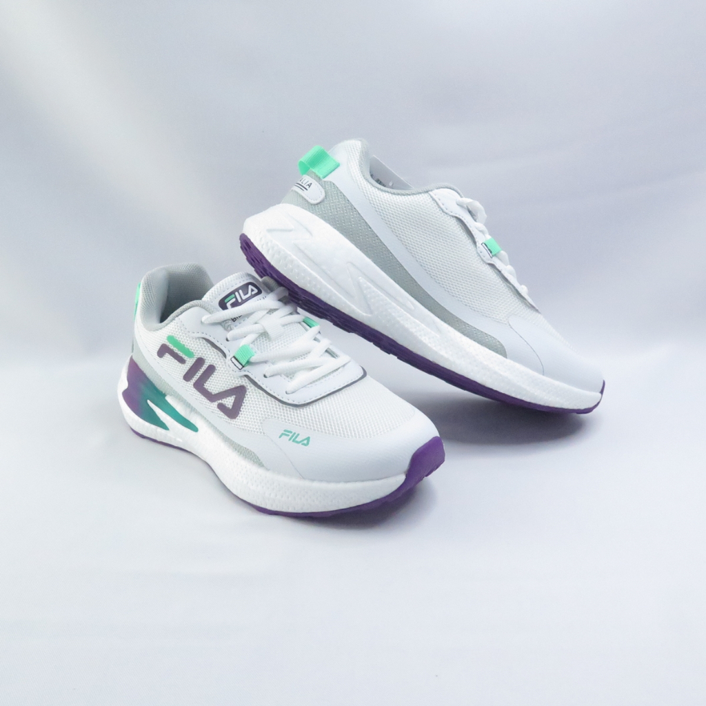 FILA 運動鞋 女慢跑鞋 5J310X119 白灰綠紫