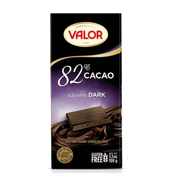 Valor 82%純黑巧克力片100g 市價150元 特價29元(僅此一批)~